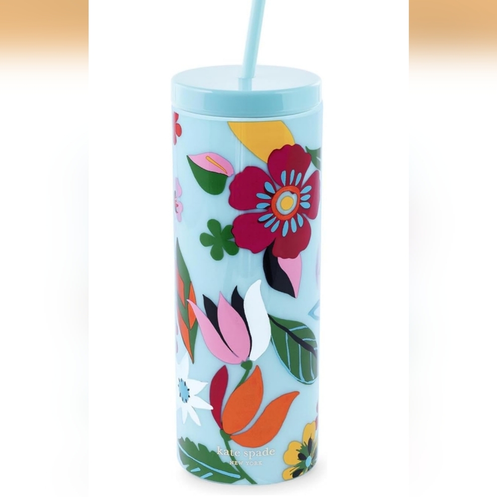 NWT Kate Spade 24oz Safari Floral Insulated Tumbler